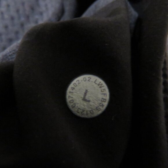 LULULEMON Mixed Fabric Relaxed-Fit Tapered High-Rise Pants in Black Barrel Large - Picture 14 of 14